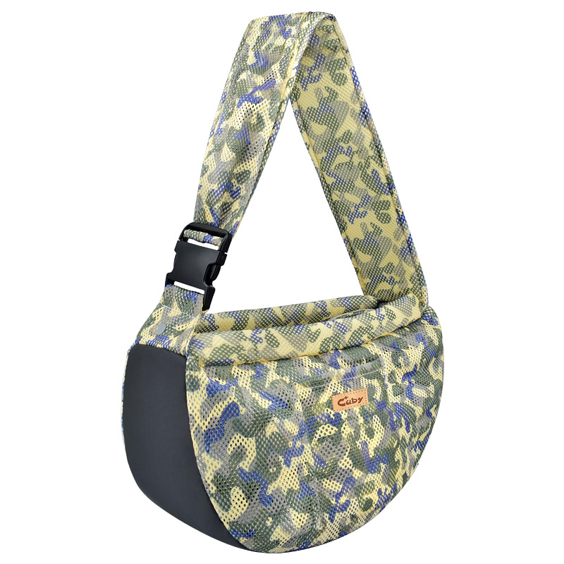 CUBY Dog and Cat Sling Carrier With Zipper Adjustable Strap Puppy Sling ...