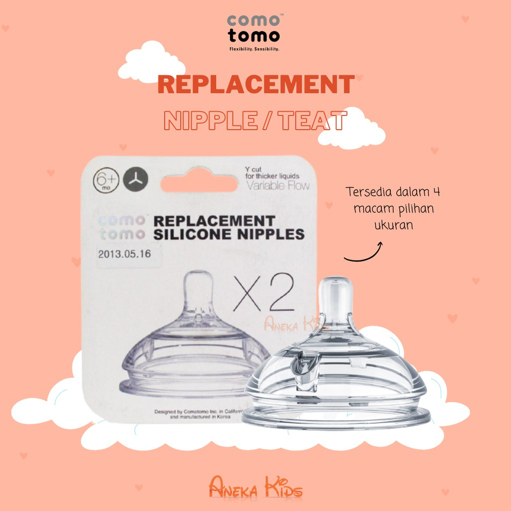 【Ready Stock】Replacement Nipples Comotomo Baby Bottles Pacifier