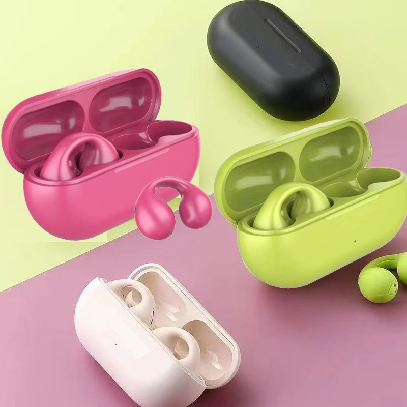 Q3 TWS Macaron Earless Bluetooth Earphone Earclip Non bone conduction