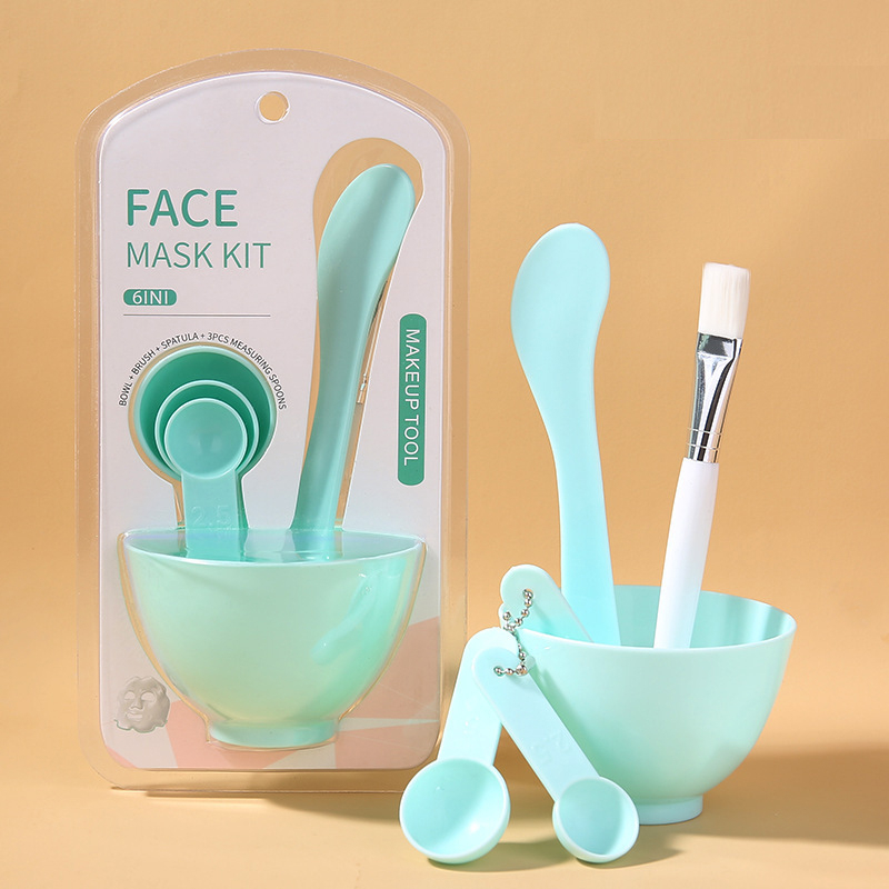 1set Upgrade Facial Mask Bowl Face Tool Fashion 6in1 Make Up Beauty