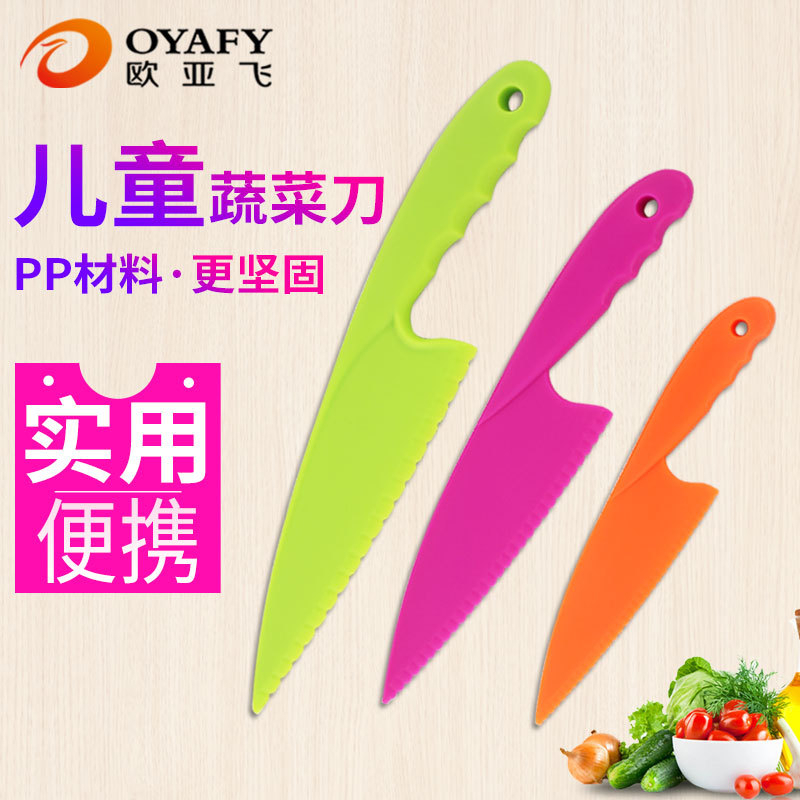 VVBK Saladknife Green Plastic Lettuce Knife Vegetable Knife Salad Knife