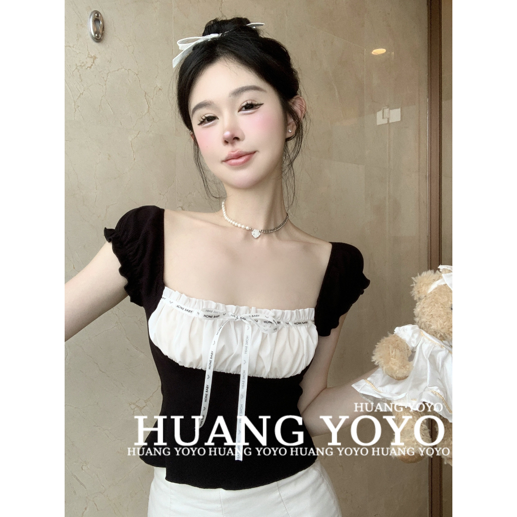 Cut-Out Collar Slim Fit Top with Spicy Girl Wrap Design
