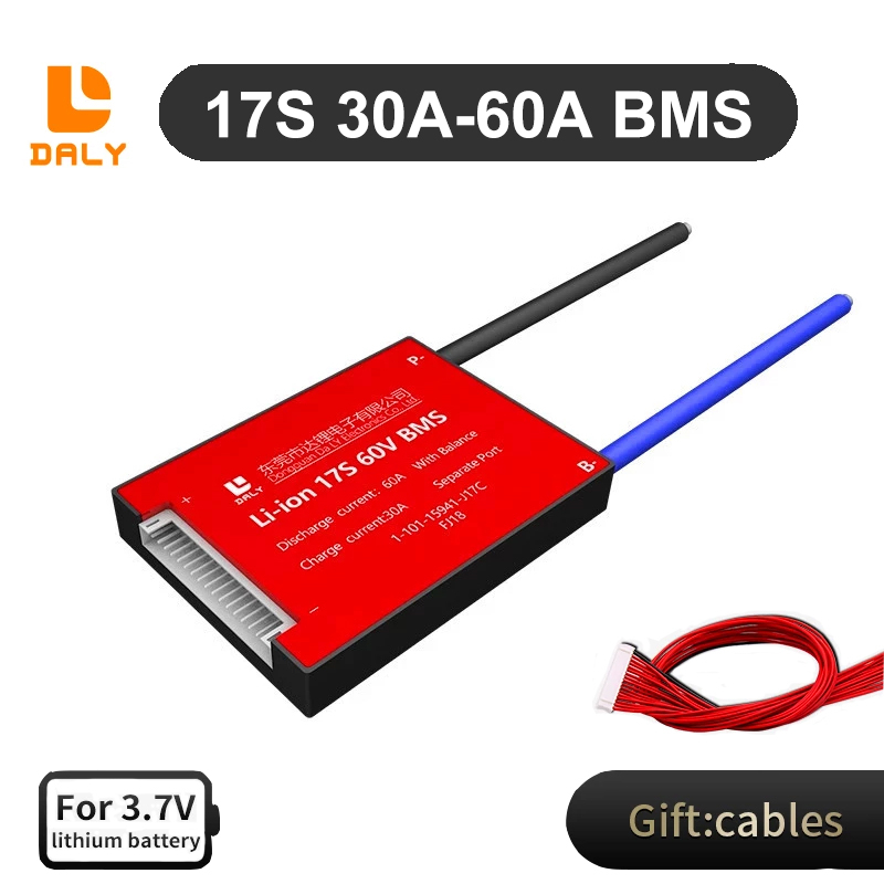 Daly BMS Li-ion BMS 17S 60V 30A 40A 50A 60A Waterproof BMS With Balance ...