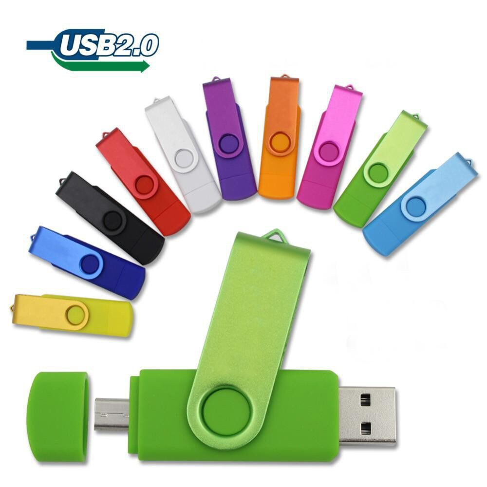 USB Flash Drive 8 Color Metal OTG Micro USB to USB Flash Drive 16GB