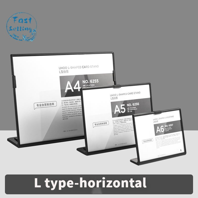 menu shelf Acrylic Display Card Menu Rack Desktop Billboard Board ...