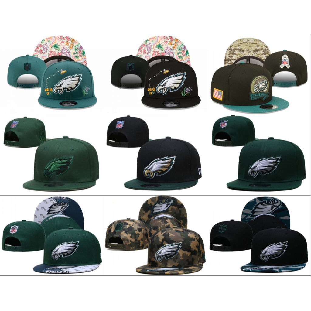 NFL Philadelphia Eagles Adjustable Hat Flat Brim Hat men women Outdoor