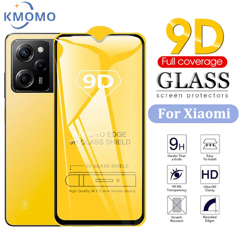 9D Full Cover Tempered Glass For Xiaomi Poco C75 C61 F6 X6 M6 Pro F5 ...