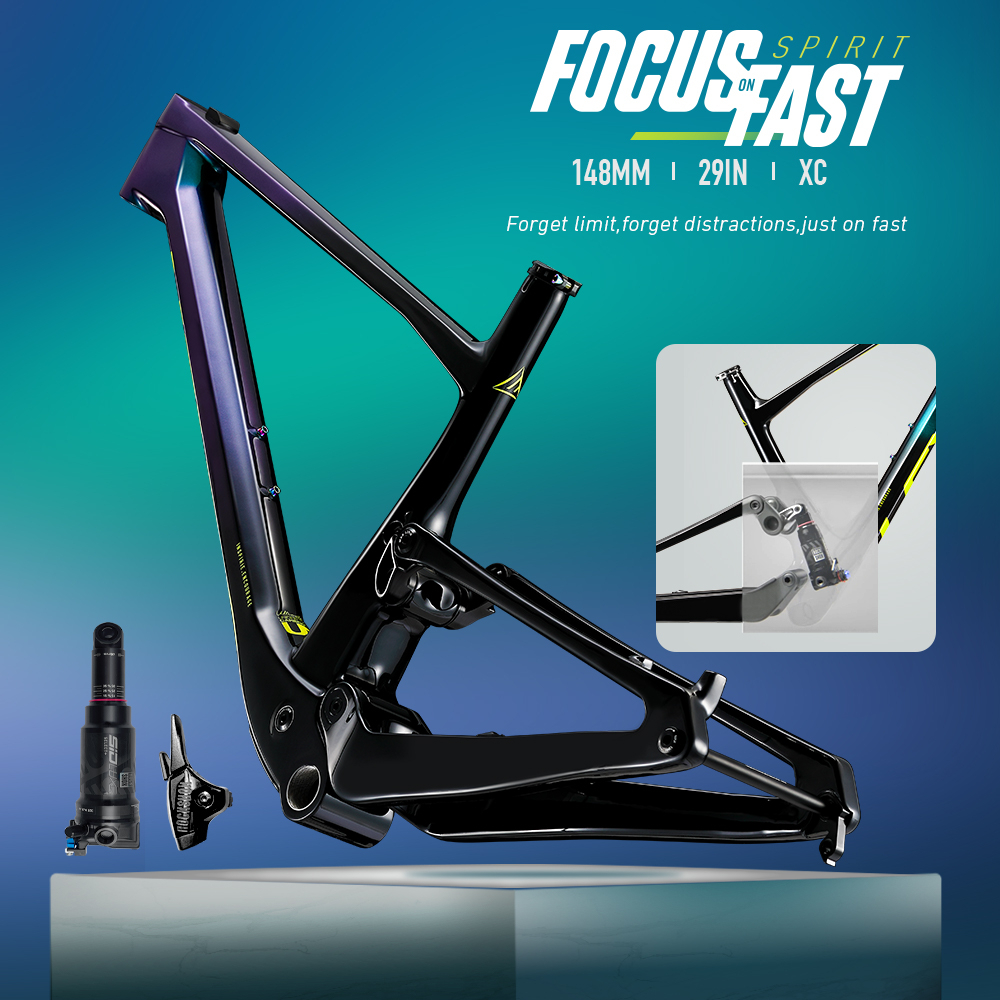 2023 Lexon Spirit 27.5/29er Carbon Full Suspension Bike Frame XC Trail