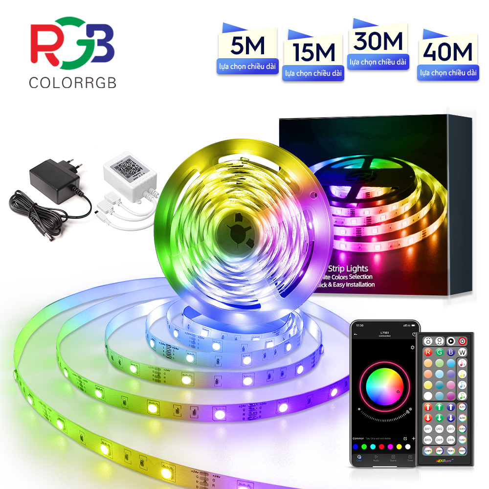 Led Strip Lights Bluetooth Smart App Music Sync Color Changing RGB Led Light Strip with Remote