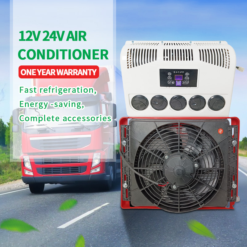 Treeligo Electric Truck Air Conditioner 12V 24v For Auto Tractors Motorhome Camper Van RV