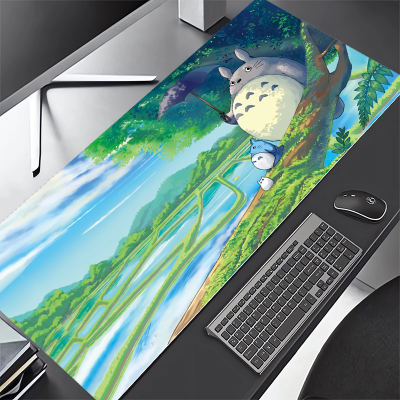 Totoro Spirited Away Mouse Pad Large Cartoon Cute Gamer Desk Mat Kawaii ...