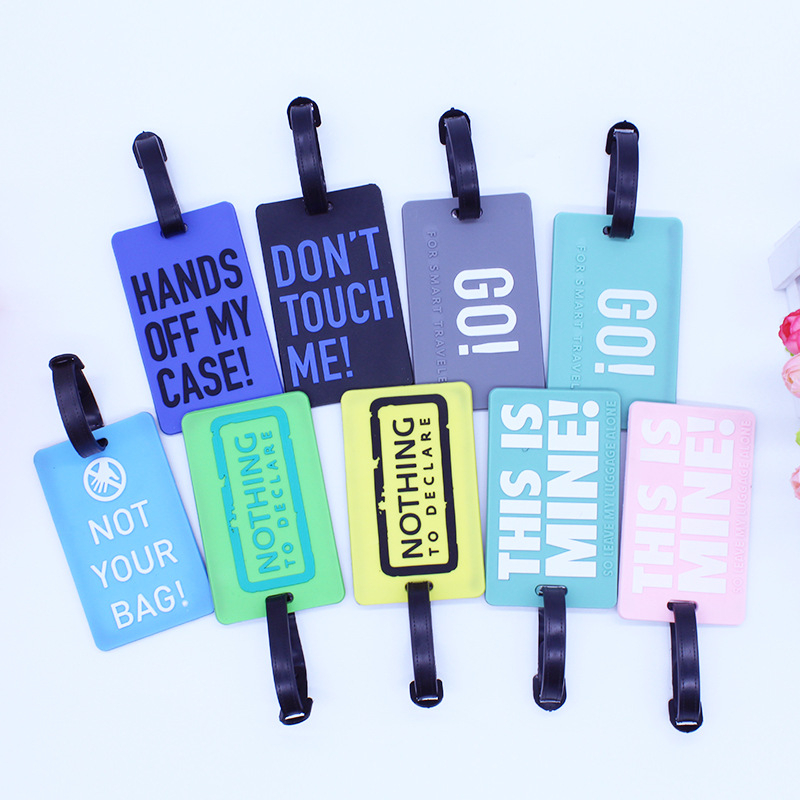 Designs Travel Accessories Suitcase Luggage Tag ID Address Holder Baggage  Label Silicone Name Tags