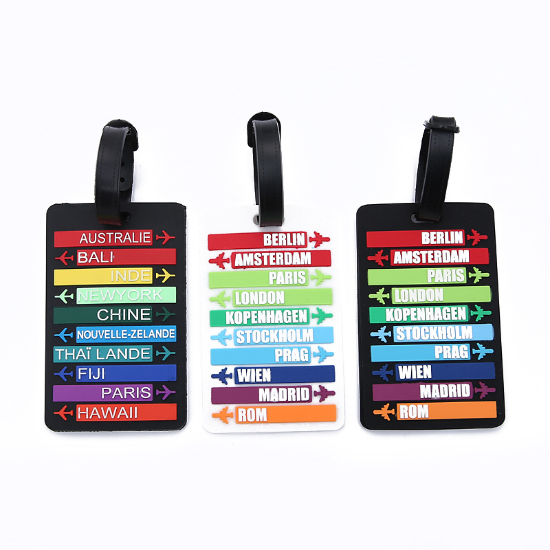 Luggage Tags Travel Accessories Silica Gel Suitcase ID Address Holder Creative Baggage Boarding Tag Shopee Philippines
