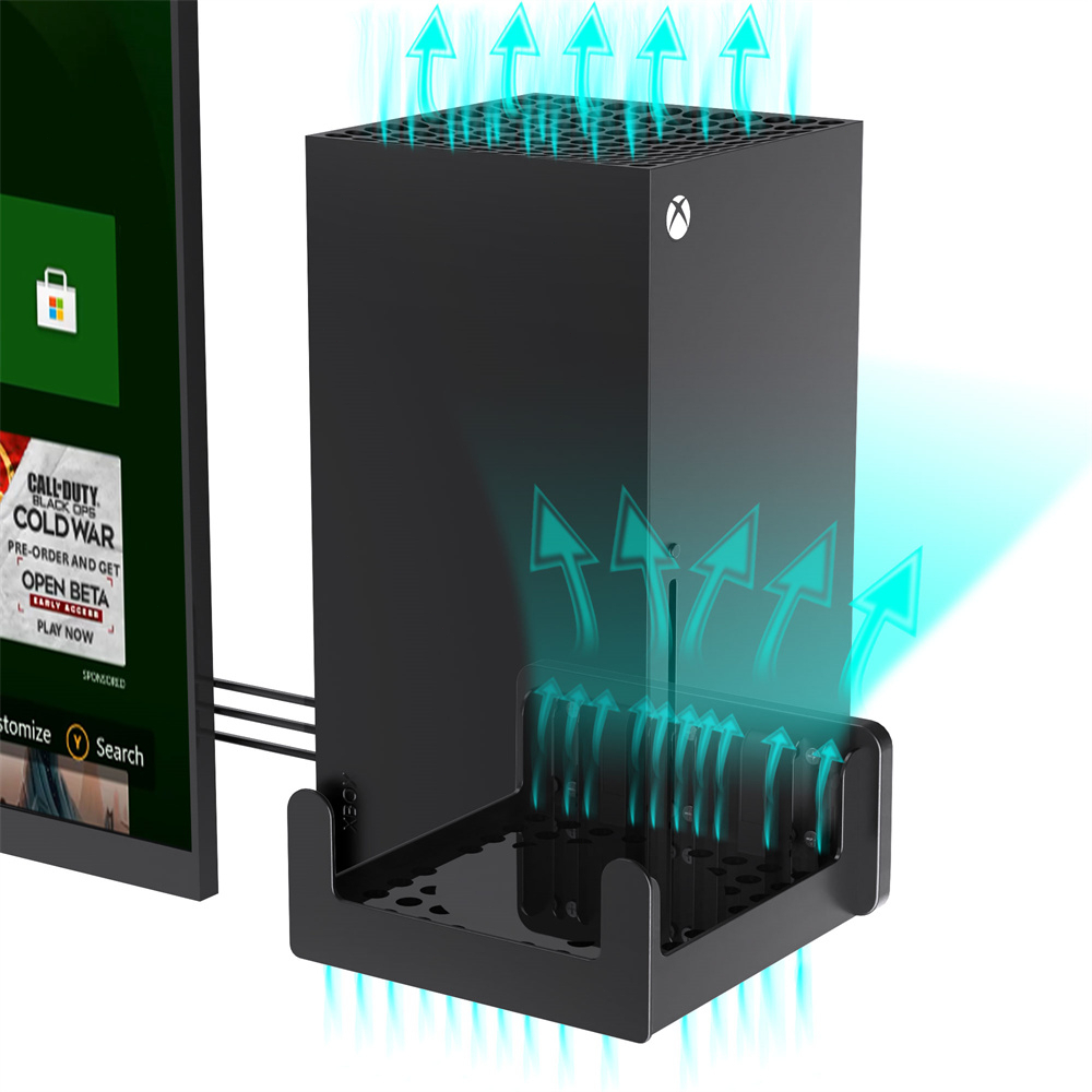 Wall Mount For XBox X Series Bracket Vibration Control Stand Holder
