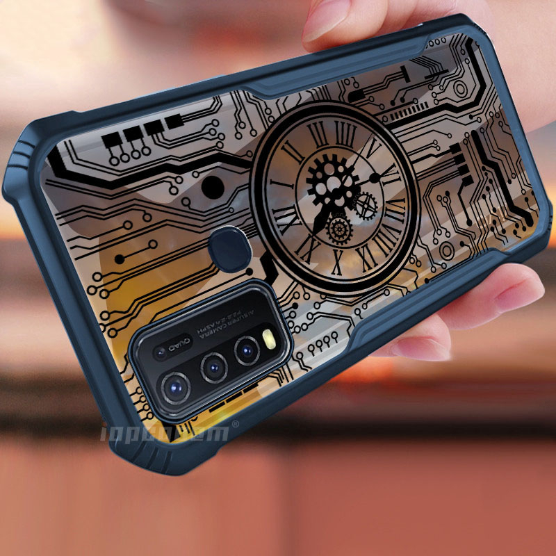 Mechanical Watch Mobile Case VIVO Y51 Y31 Y51A Y73 Y53S Y33 Y33T Y33S Y21  Y21D Y21A Y21S Y21E Y21T Y21G Y22 Y22S V21E V21 T1X Shockproof Casing