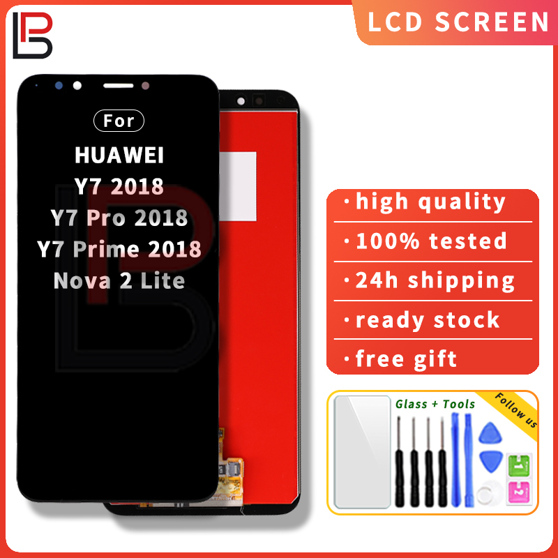 REY 2er Pack Panzerglas Displayschutz Für Huawei Honor 7C / Y7 2018 Modelle – 9H Härte, Blasenfrei, Kratzfest