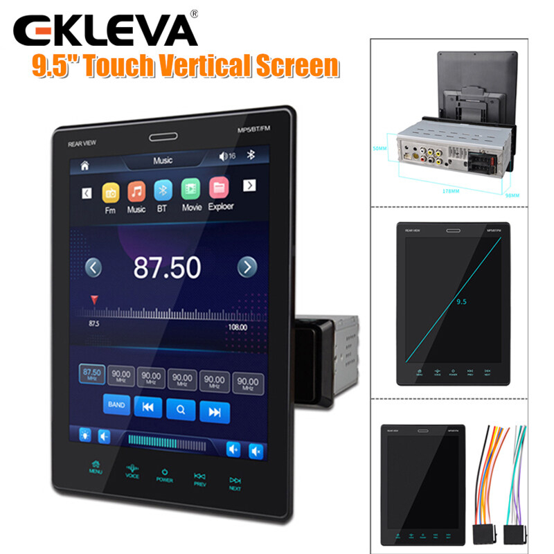 EKLEVA 9.5 Inch Touch Screen Car Media Player MP5 HD Bluetooth Car