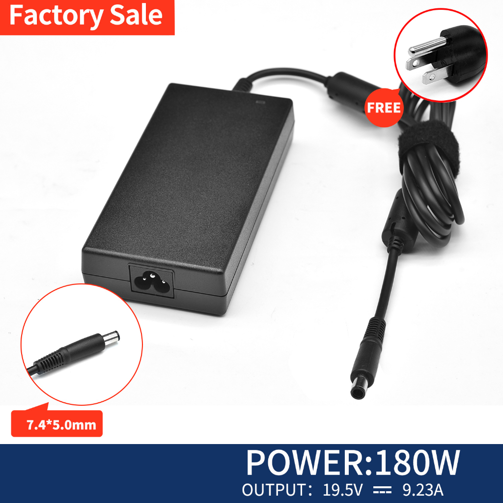 Dell 180w 19.5V 9.23A Gaming Laptop Power Adapter Computer Charger