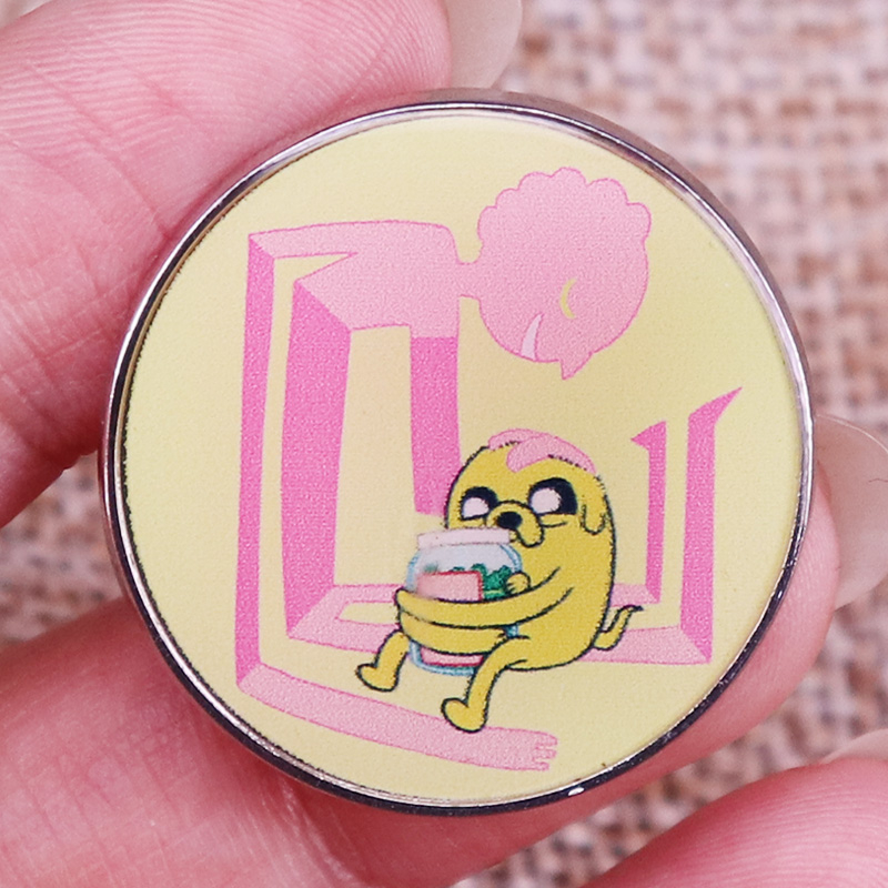 adventure time Dog Jake Prismo Artisanal Pickles enamel pin badge ...