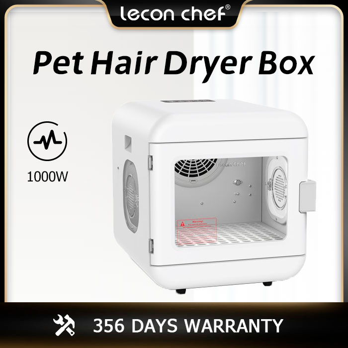 Leconchef Pet Hair Dryer Box for Pet Grooming, Fast Drying,Adjustable