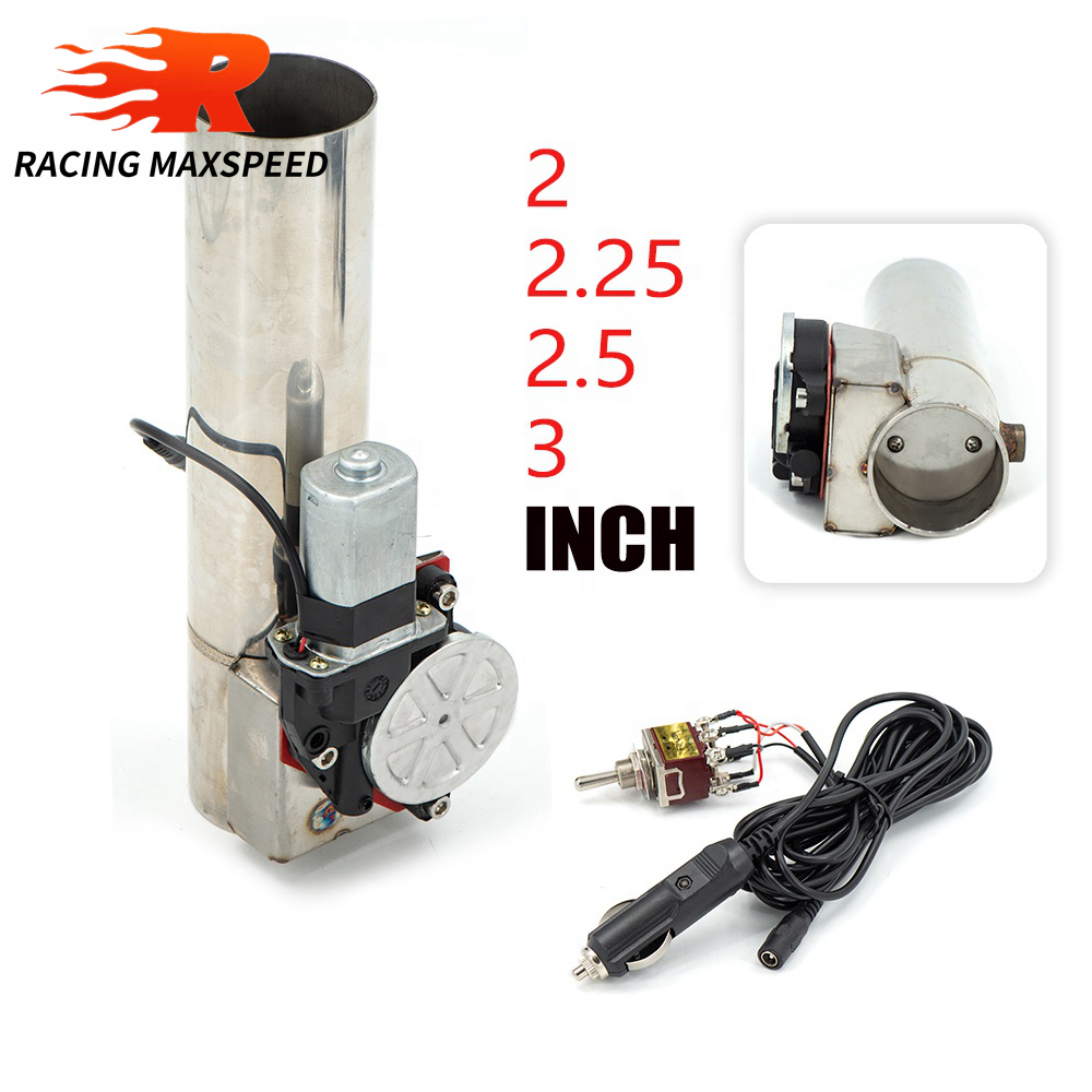 Universal 2/2.25/2.5/3 Inch Electric Exhaust Straight Pipe Valve