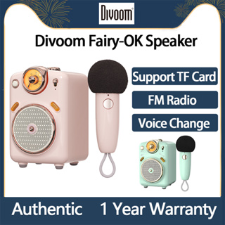 Divoom Fairy-OK | Haut-parleur Bluetooth portable | Microphone Karaoké
