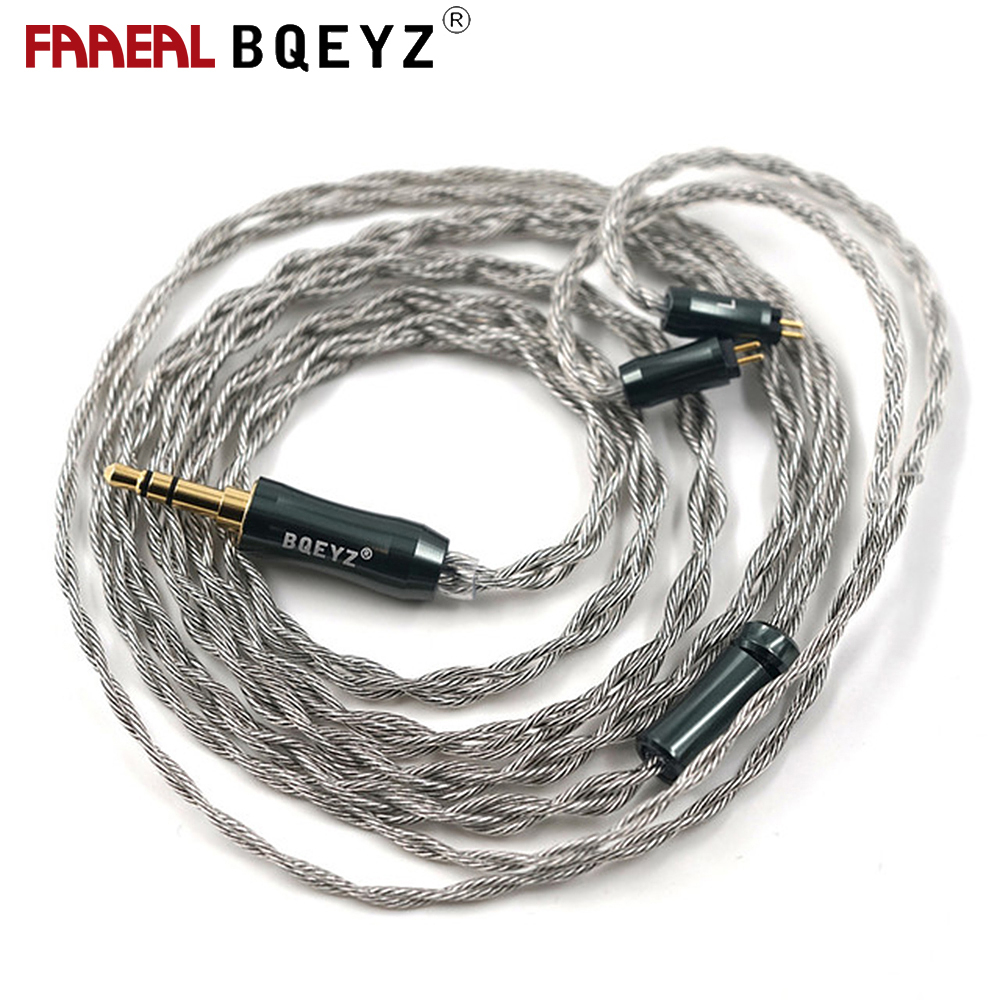 FAAEAL BQEYZ Autumn Earphone Replacement Cable 2pin Connector 4 Strands ...