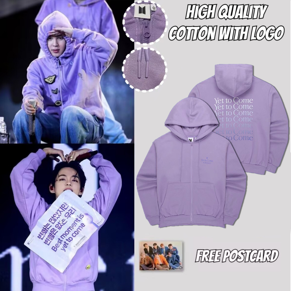 KPOP BANGTAN Yet To Come in BUSAN Concert Same Cotton Zip-up