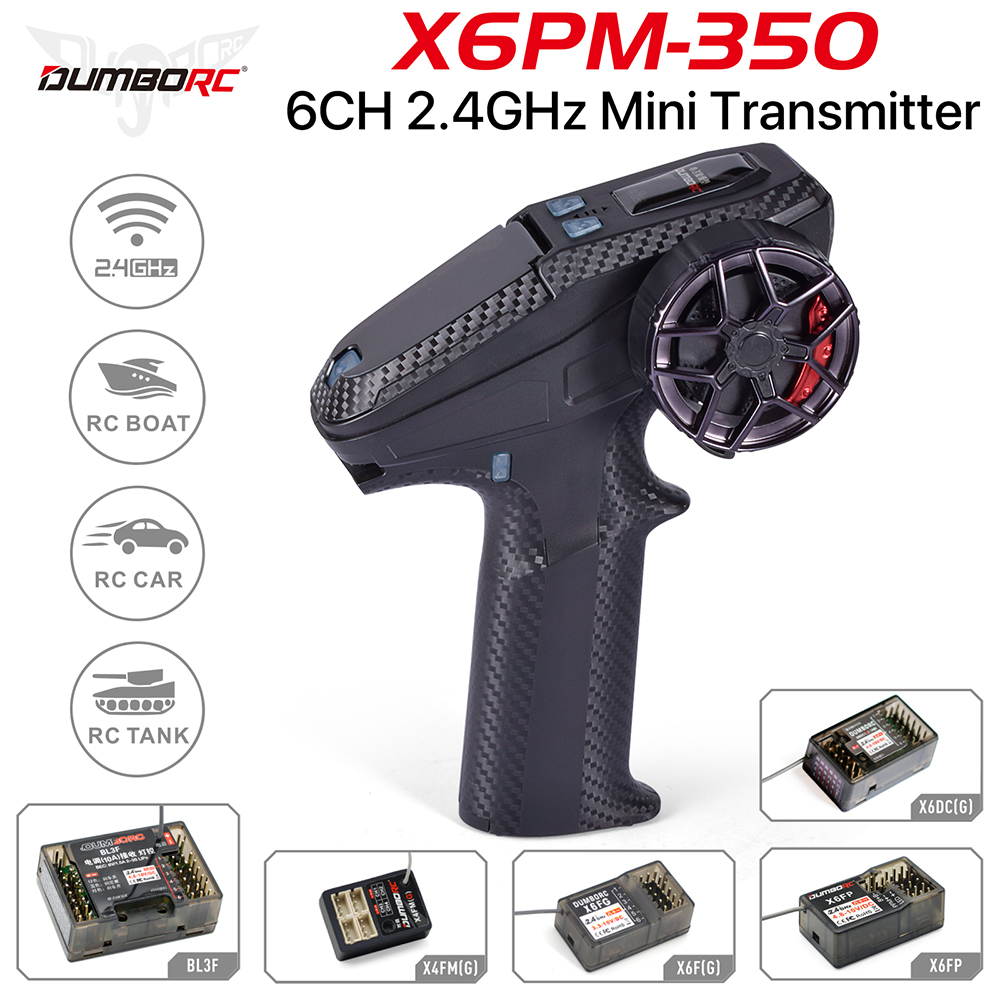 DUMBORC X6PM-350 RC Transmitter and Receiver Kit BL3F/X6FG/X6FP/X4FMG 2 ...
