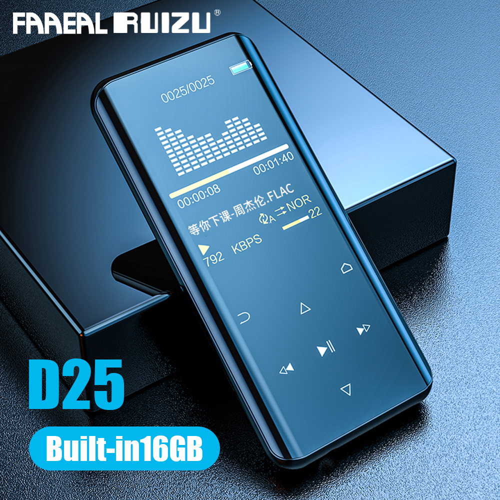 FAAEAL RUIZU D25 Bluetooth MP3 Player Portable MP4 Music Player With ...