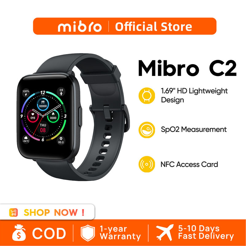 Mibro C2 Smartwatch Global Version 1.69inch HD Screen Sports Heart Rate