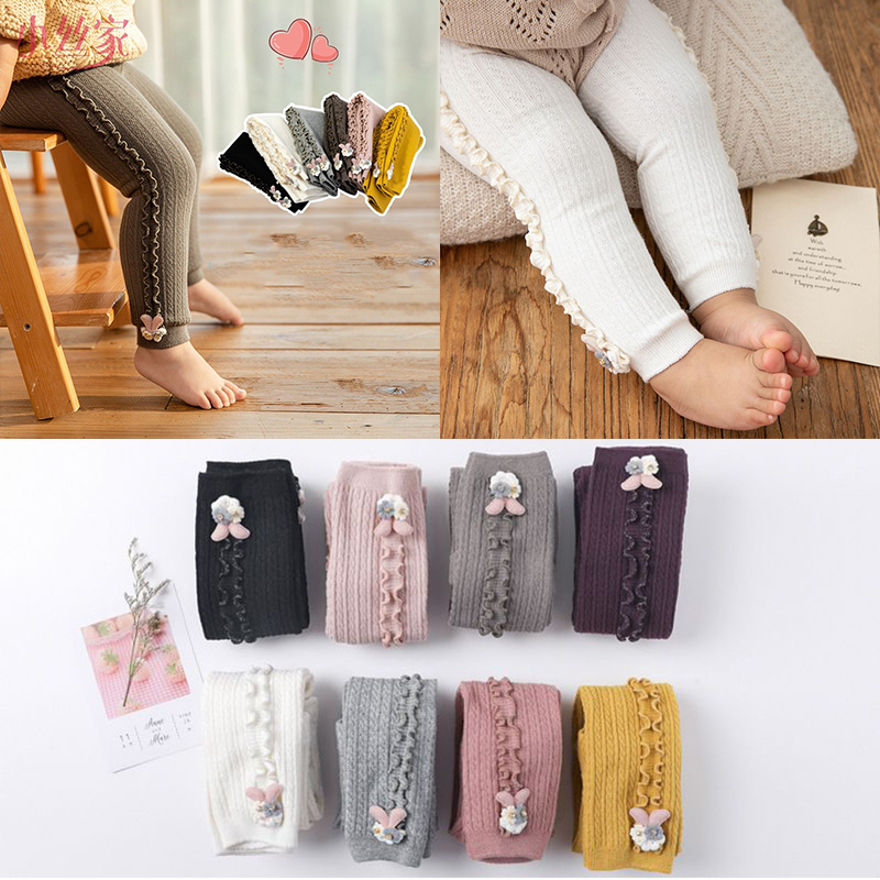 Toddler Leggings Pant Baby Infants Cotton Knitted Legging Bottoms