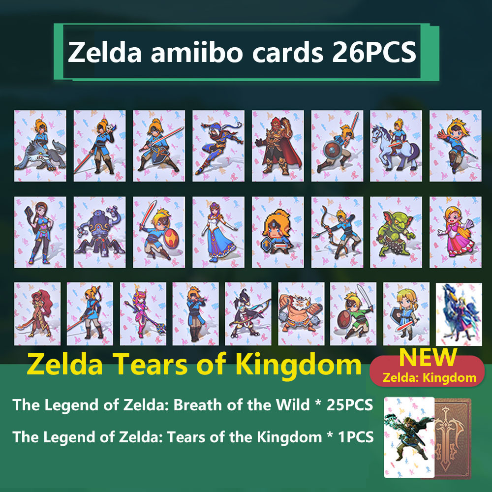NEW Zelda Tears of Kingdom Switch amiibo Cards Switch amiibo NFC Game ...