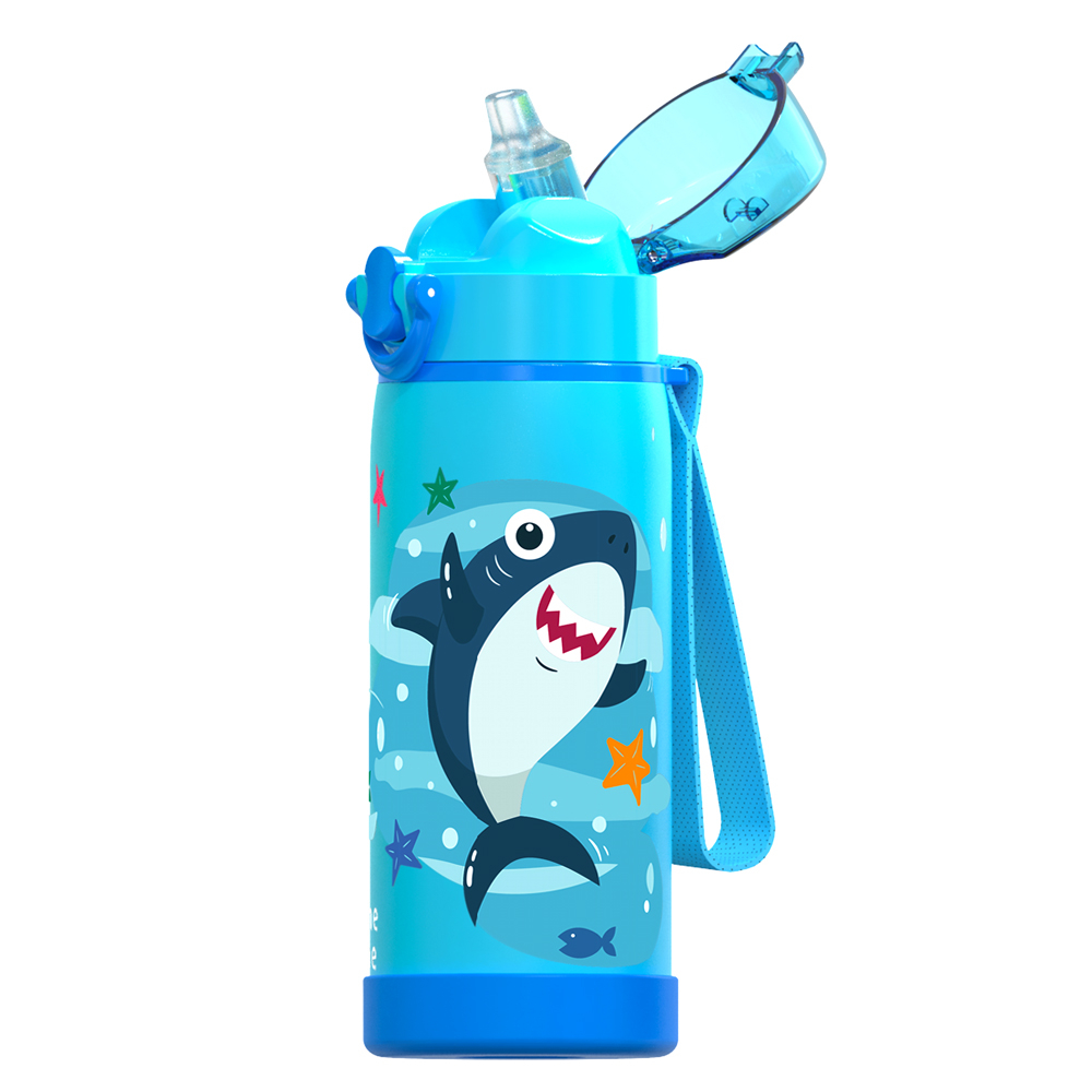 Insulated water bottle steel water bottle straw water bottle kids water