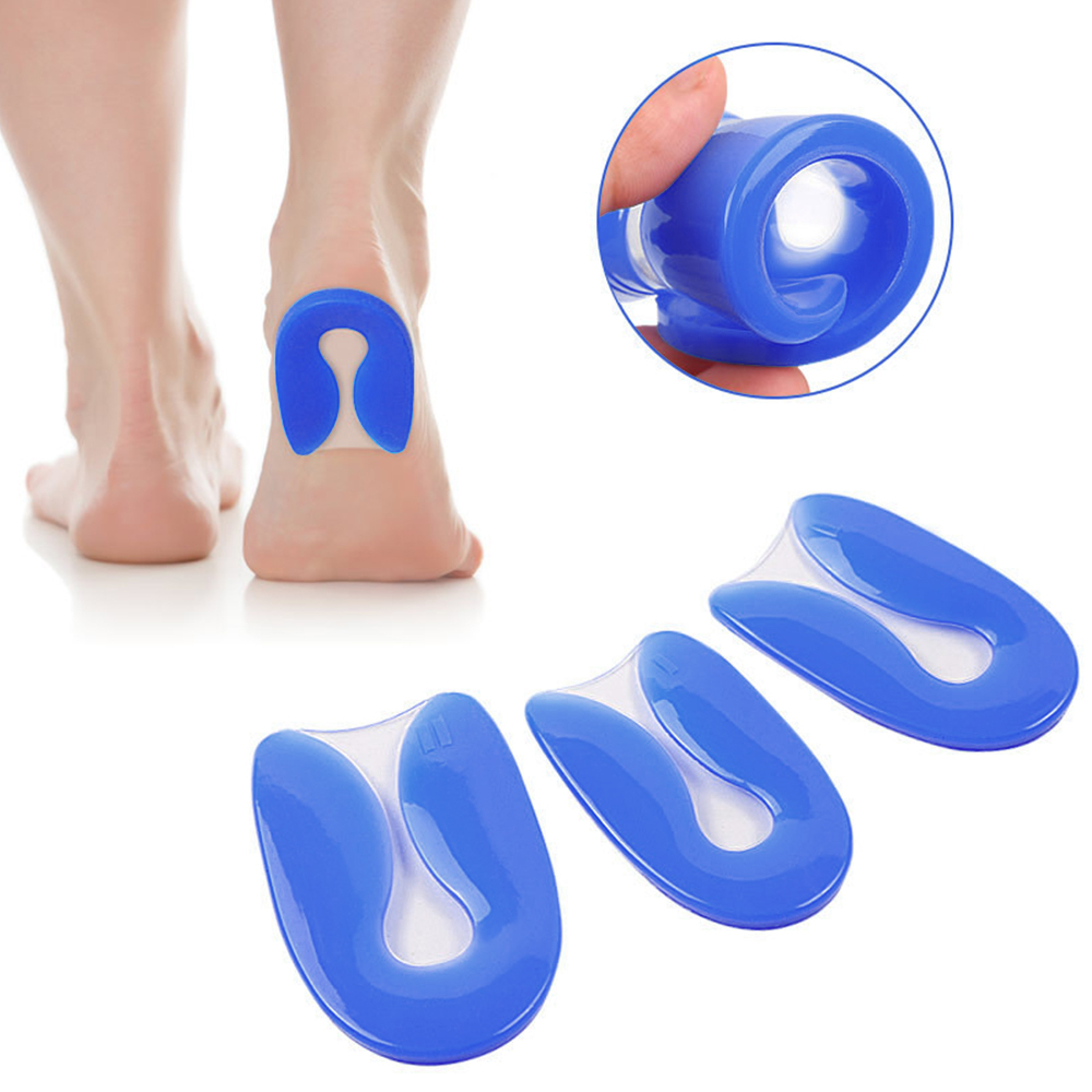 1Pair Foot Pain Relief Pad,Silicone Gel U-Shape Plantar Fasciitis