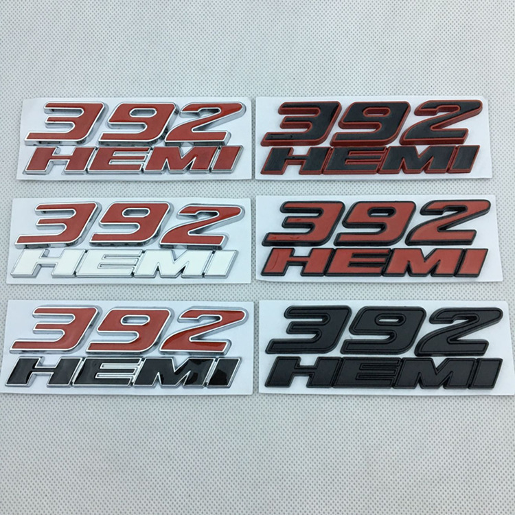 3D Metal 392HEMI 3D Sticker Dodge Retrofit Car Logo for Jeep Cherokee ...