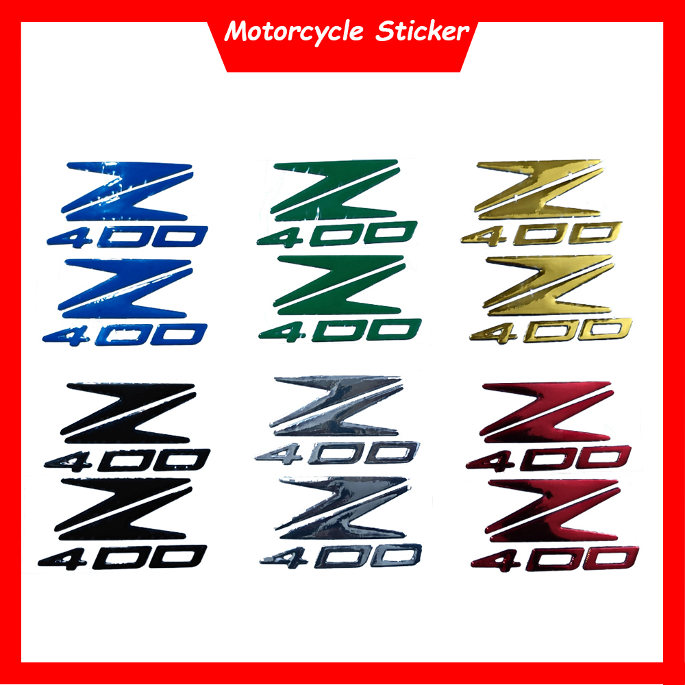 For Kawasaki Ninja Z400 Z 400 Motorcycle 3D Emblem Badge Decal Tank Wheel Z400 Sticker Soft