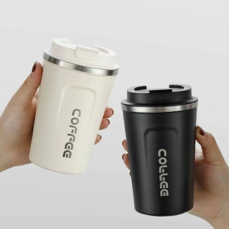 Stainless steel coffee mug with Leakproof Lid Vacuum Insulation ...