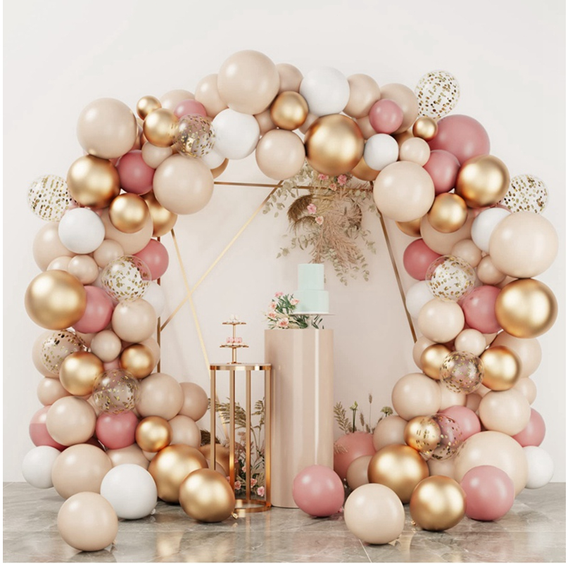 Pink Balloons For Baby Girl 1st Happy Birthday Party Decorations Latex ...