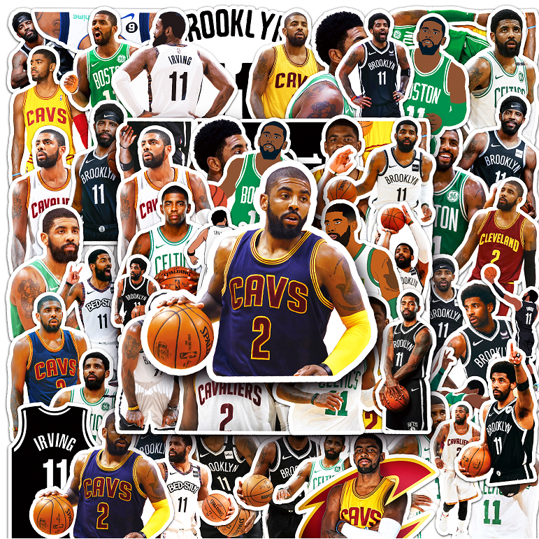 50 Piece Funny Kyrie Irving NBA Stickers Waterproof DIY For Phones ...