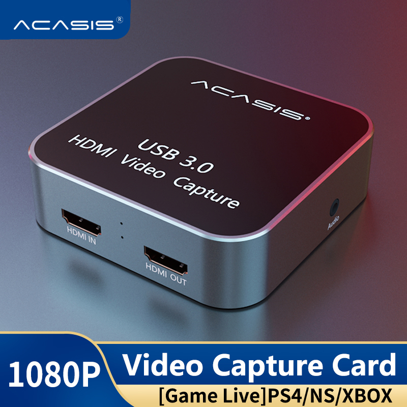 ACASIS HDMI To HDMI Video Capture Card Input Output 4K 30HZ