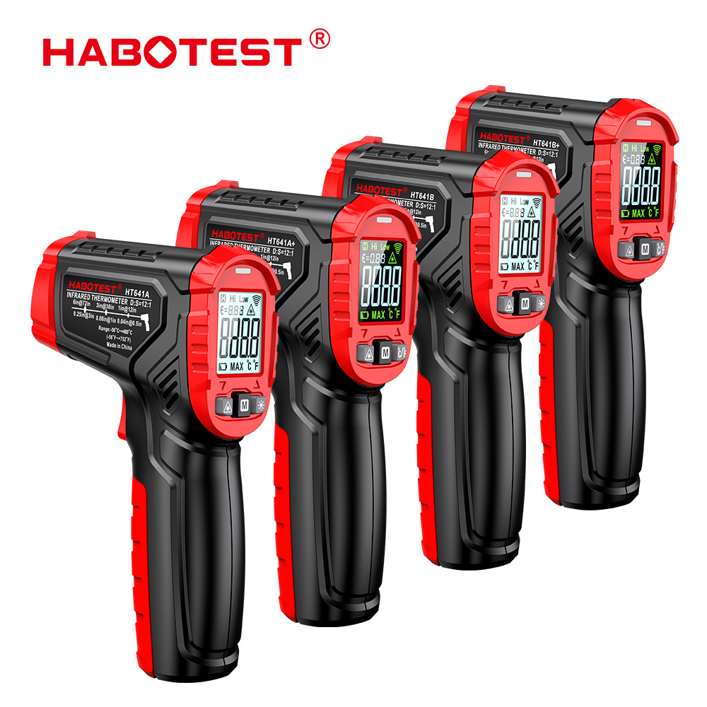HABOTEST HT641 Infrared Thermometer NonContact Laser Temperature Meter