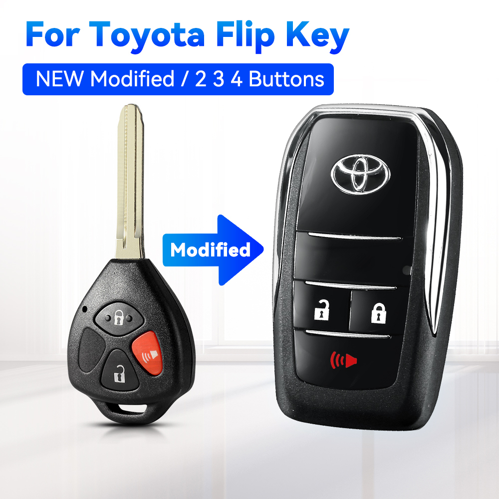 New Modified Toyota Flip Key accessories For Vios gen 2 Fortuner Wigo ...