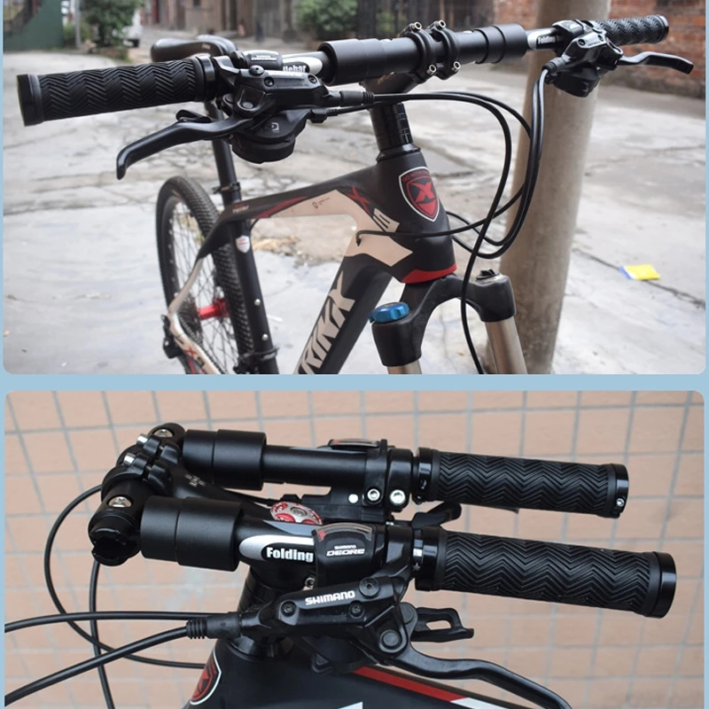Folding Bicycle Handlebars 31.8/25.4mm MTB Quick Foldable Road Bike ...