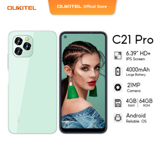 OUKITEL C21 Pro 4GB+64GB MT6762D Octa Core Smartphone 6.39'' HD Screen 21MP  Rear Camera 4000mAh 4G Android 11 Mobile Phone