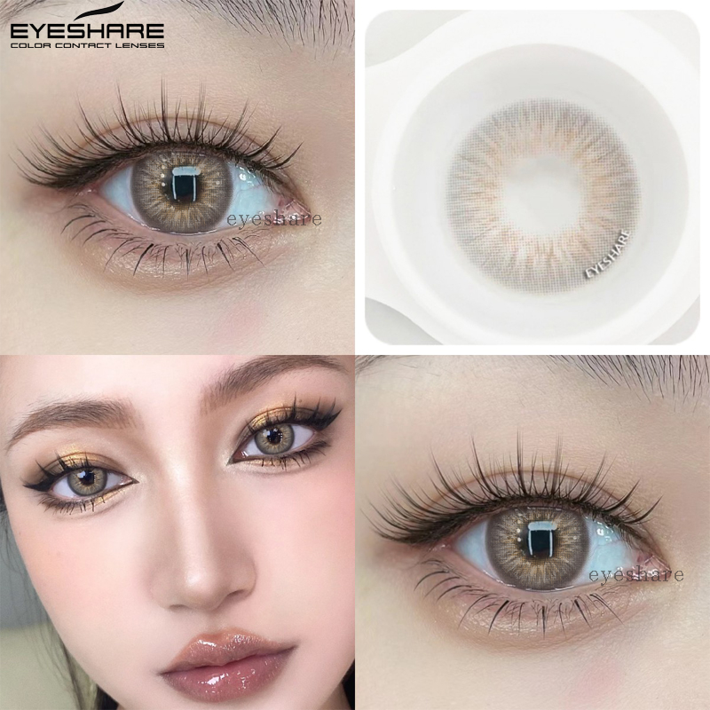 Eyeshare Omg Contact Lenses Gray Natural Iris Color Lenses With Case ...