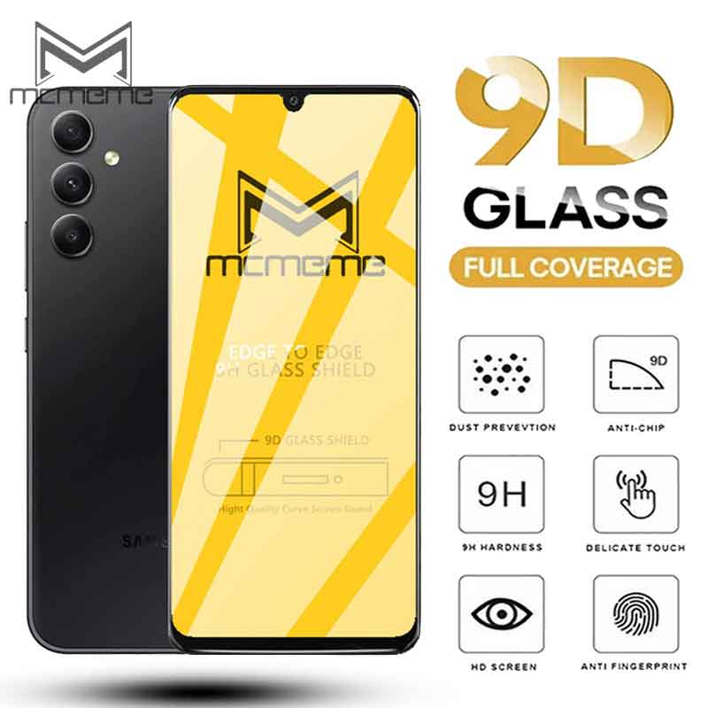 9D Full Coverage Tempered Glass Screen Protector For Samsung Galaxy A55 ...