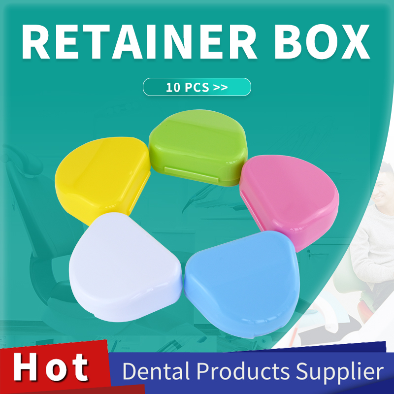 Denture Storage Box Dental Retainer Orthodontic Mouth Guard Container
