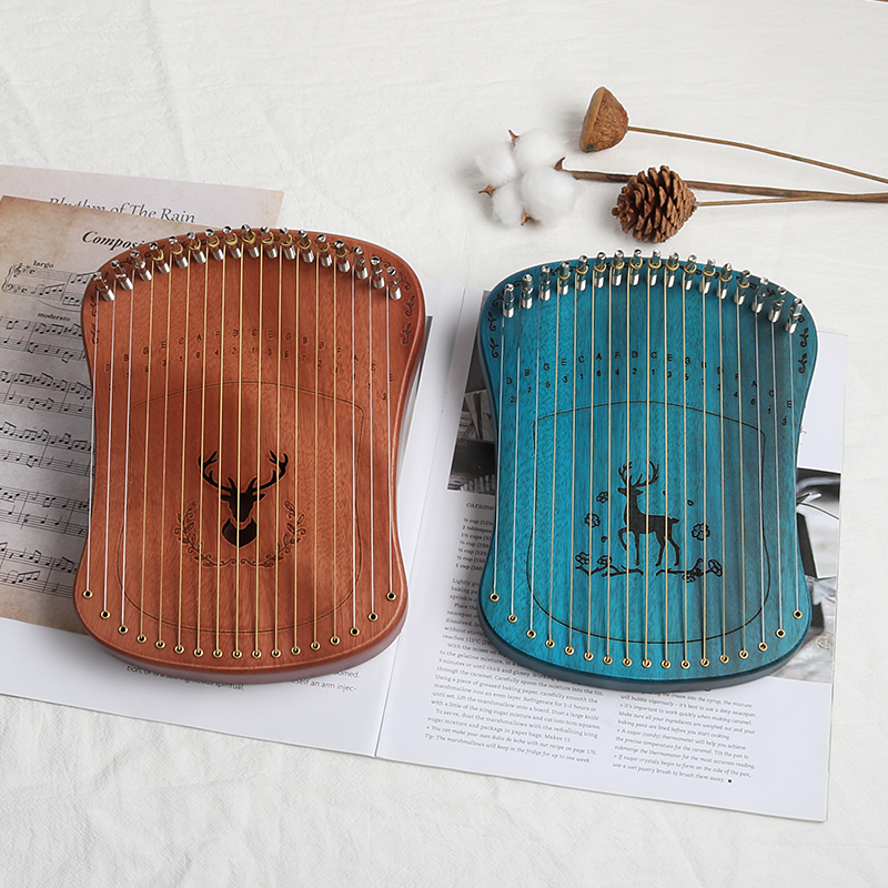 17 Strings Harpika Lyre Harp Easy to learn Musical Instrument Shopee