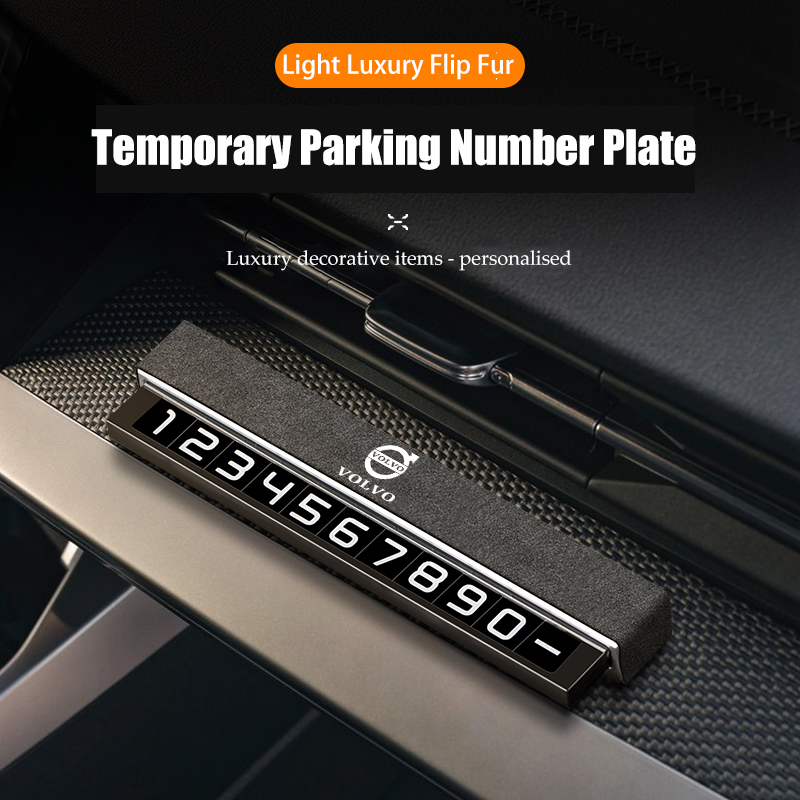 Car Temporary Parking Card 6 Colors Phone Number Card Plate Car Sticker ...